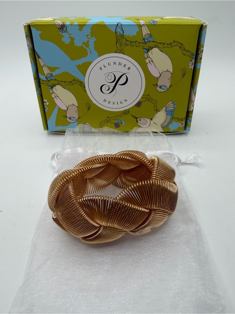 Plunder Gold Braided Coil Hair Cuff